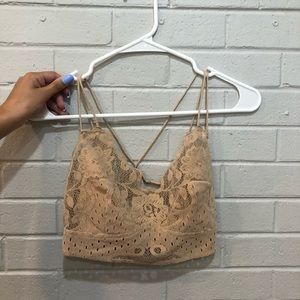 Tan free people bralette!